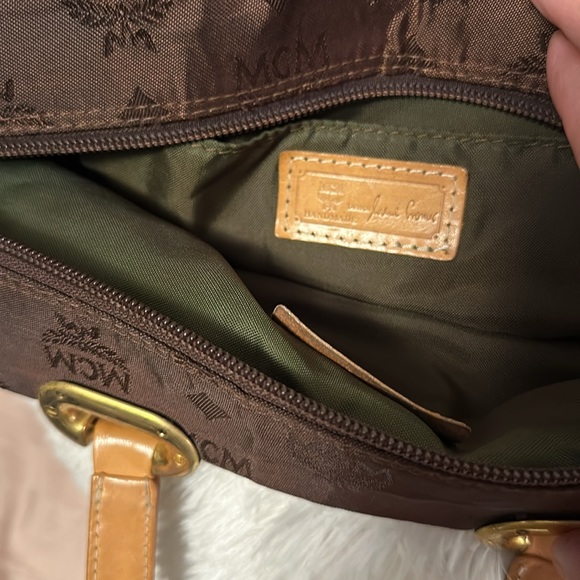 MCM - Mini Brown Tote - Picture 5 of 10